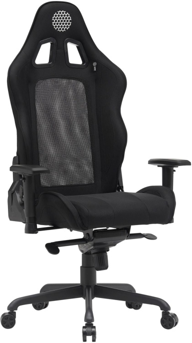 Кресло Cactus CS-CHR-MC04-BBK, ткань, до 150кг, регулируемые 2D подлокотники,  черный