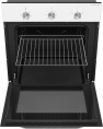 Духовой шкаф электрический MEFERI Light MEO604WH, 65л, дверца с 2 стеклами, белый