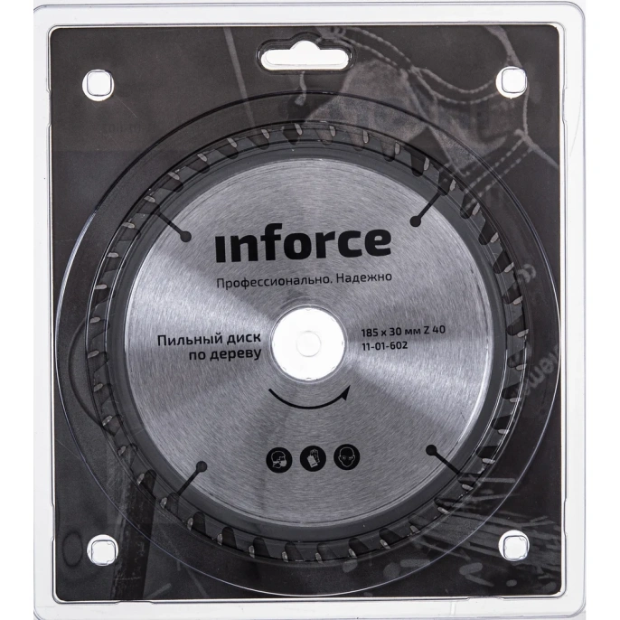 Диск пильный по дереву (185х30х1,4 мм; 40Z) Inforce 11-01-602