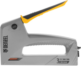Степлер ручной Denzel 40213 скобы тип 53: 6-14мм гвозди тип 300 / 500