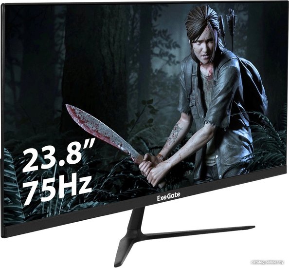 Монитор ExeGate 23.8 SmartView EZ2400TA EX296282RUS, FHD, 1920x1080@75Гц, 16:9, 250cdm2, 1000:1, 178 178, 5ms, D-Sub, HDMI1.4, DisplayPort, Audio-ou