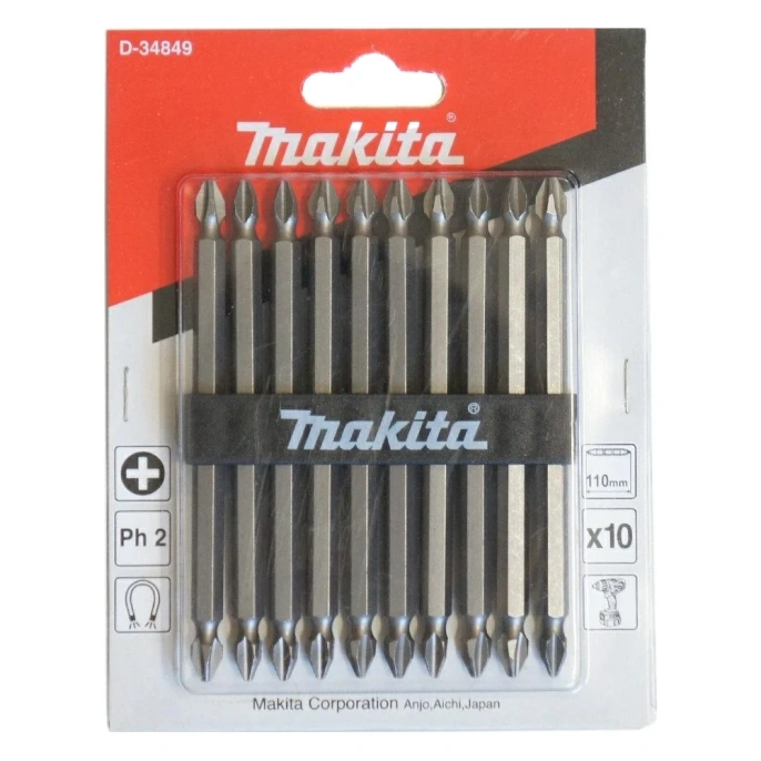Насадка Ph2, 110 мм, 10 шт Makita D-34849