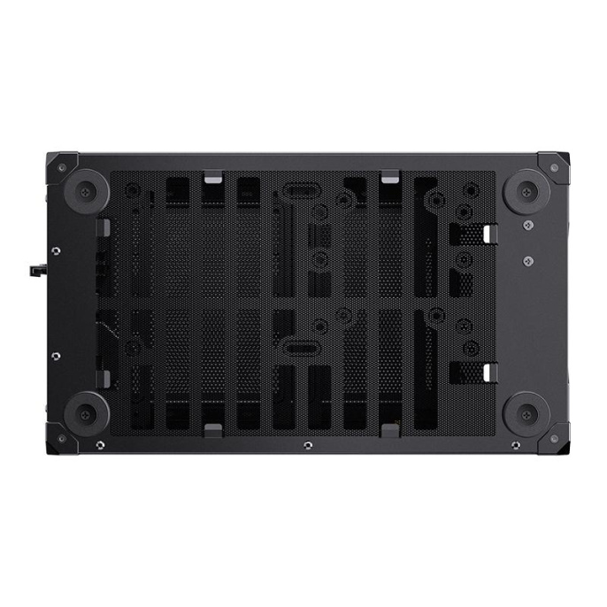 Корпус без блока питания Case JONSBO C6 MAX Handle, Mini-Tower, TG, no fan, 1xUSB-A 3.0 + 1xUSB-C 3.1, mATX, mITX Black