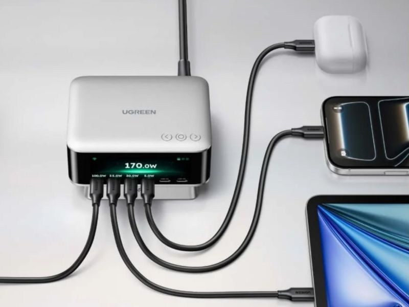 Ugreen выпустила 300-ваттную зарядную станцию Nexode Pro на 8 портов