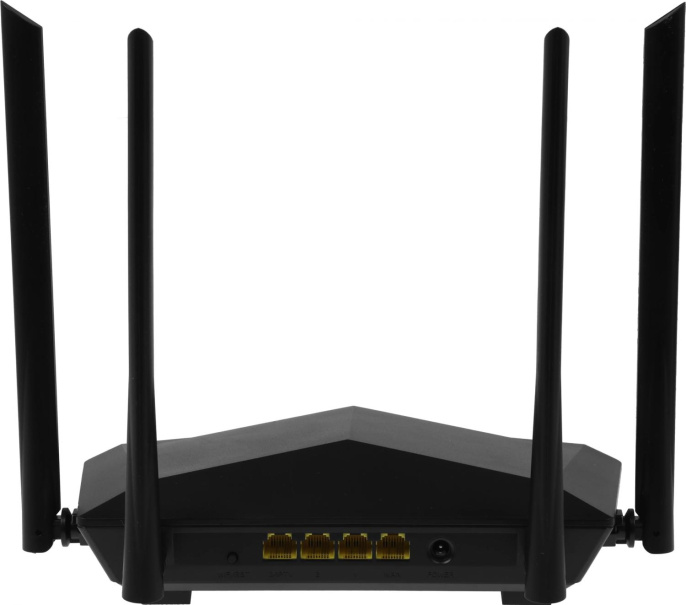 Wi-Fi роутер TENDA AC6, Wi-Fi 5, AC1200, 2.4/5ГГц, 3 LAN, черный
