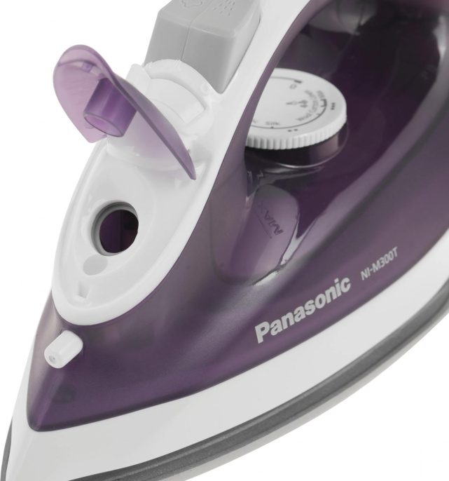 Утюг Panasonic NI-M300TVTW, с паровым ударом, 1800Вт, белый и фиолетовый