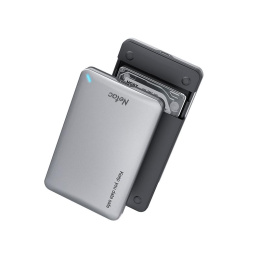 Бокс для накопителя Netac WH12 NT07WH12-30CC интерфейс SATA, до 2ТБ, подключение через USB 3.2 Gen1 Type-A 5 Гбит/с /USB 3.2 Gen1 Type-C 5 Гбит/с , корпус алюминий