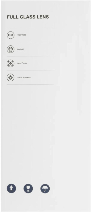 Проектор Wanbo X5 Pro Android 11, 1080P, 1100 ANSI, 2+16G, автофокус, чёрный, WPA34