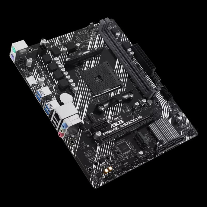 Материнская плата ASUS PRIME A520M-R (mATX, 23.6х19.3см, AMD A520, 2xDDR4 DIMM, 2133-5100МГц, до 64GB, звук 7.1, 4хSATA 6Gb/s, 1хM.2, 1 x PCIe 3.0 x16, 1 x PCIe 3.0 x1, 1хHDMI)