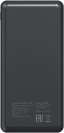 Внешний аккумулятор Power Bank Buro BP10A, 10000мAч, черный [bp10a10pbk]