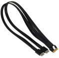 Кабель Supermicro CBL-SAST-1264-85 0,64м с разъёмами Slimline SlimSAS x8 SFF-8654 8i на два Occulink SFF-8611 для рейд-контроллеров и серверов U.2 Enabler