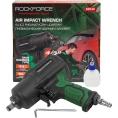 Ударный пневмогайковерт Rockforce Twin Hammer с реверсом и регулировкой усилия в облегченном корпусе 1/2" 1450Hм, 7000 об/мин,6.3bar,198 л/мин, вес 2кг RF-82549(48137)