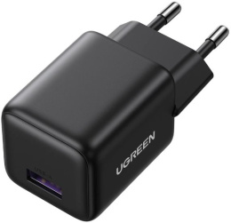 Сетевое зарядное устройство UGREEN X518 75613 18W USB-A GaN Fast Charger. Цвет: черный (75613_)
