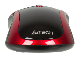 Мышь A4Tech V-Track Padless N-360 красный/черный оптическая 1200dpi USB 3but N-360-2