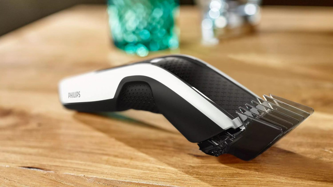 Машинка для стрижки Philips HC5610/15 черный/серебристый насадок в компл:3шт