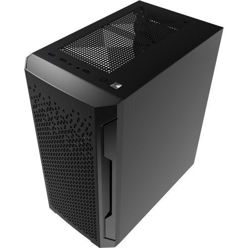 Корпус MicroATX Без БП Powercase Mistral Micro Z2B SI CMIMZB-F2SI Глухая боковая стенка, Mesh сетка, 2xUSB 2.0, 1xUSB-A 3.2 5Гбит/с, 2x120mm FAN, HD Audio+Mic, VGA MAX 280mm, CPU MAX 160mm, пылевые фильтры Black