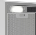 Встраиваемая вытяжка Indesit INAE 52FLS X, управление кнопочное, 2 мотора, серебристый [869890500050]