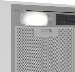 Встраиваемая вытяжка Indesit INAE 52FLS X, управление кнопочное, 2 мотора, серебристый [869890500050]