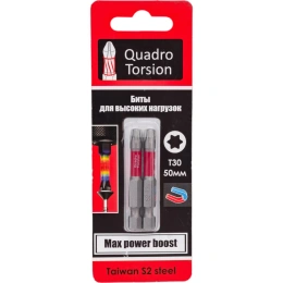 Бита (2 шт; 50 мм; T30) Quadro Torsion 433050-2