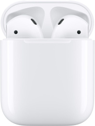 Наушники Apple AirPods 2 A2032/A2031/A1602, with Charging Case, Bluetooth, вкладыши, белый [mv7n2hn/a]