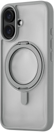Чехол клип-кейс uBear для Apple iPhone 16 Clip 360 with MagSafe серый CS438GR61RG-I24M