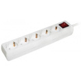 Сетевой удлинитель IEK У05K 5м 5 розеток белый пакет ПЭ
