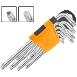 Набор шестигранников INGCO TORX Т10-Т50 мм Extra Long INDUSTRIAL HHK13092