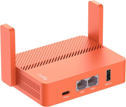 Роутер CUDY TR1200, Wi-Fi 5, AC1200, 2.4/5ГГц, 1 LAN, 1xUSB, красный
