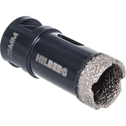Коронка алмазная по керамике и керамограниту Super Hard (25 мм; M14) Hilberg HH625