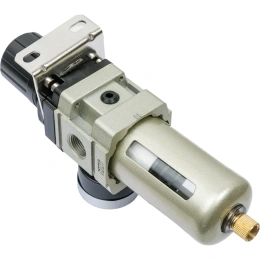 Фильтр-влагоотделитель для компрессора с регулятором давления 3/8"; манометр; 1500 л/мин; 10 бар Gigant GAW3000-03