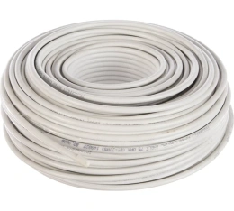 Rexant 01-4014 Кабель для видеонаблюдения KBK-B-1,5 + 2x0,75мм2, 200м., белый