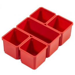 Набор ячеек для органайзера Milwaukee Packout 5шт (4932478300) (для мелочей/метизов, материал: пластик, 5 отделений, 200x100x220 мм)