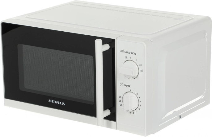 Микроволновая Печь Supra 20MW40 20л. 700Вт белый/черный