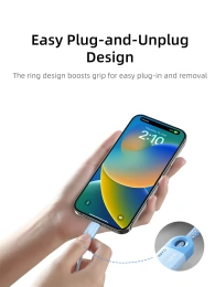 Кабель USB-C CABLETIME CUP1E (CT-CM100-PBW0.5) черный 0,5 м для смартфонов, планшетов
