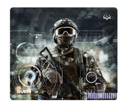 Игровой коврик для мыши SVEN MP-G01S Soldier 230x200x2мм, ткань + резина SV-016272