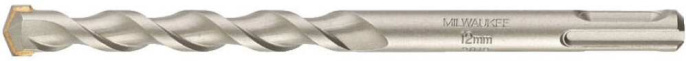 Бур Milwaukee SDS+ Contractor 12x160 (4932471236) (твердосплавный наконечник, с 2 режущими кромками, двухспиральная конструкция)