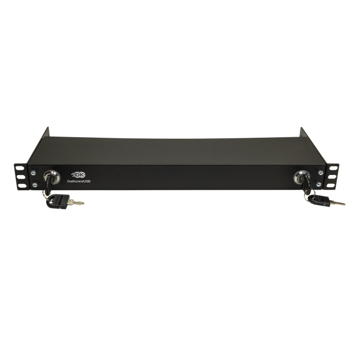 Управляемый USB over IP концентратор DistKontrolUSB16-4 с 16 портами USB 2 блока питания / Ethernet 2 x 10/100/1000 Mb/Защитный модуль с замком