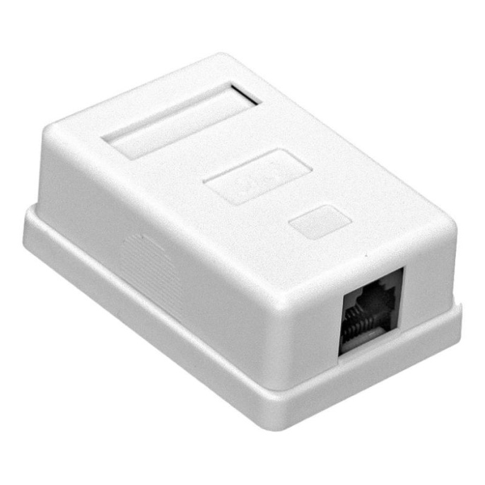 Розетка внешняя ExeGate SM1-RJ45-C6 RJ-45 кат.6 UTP Krone/110 EX292844RUS
