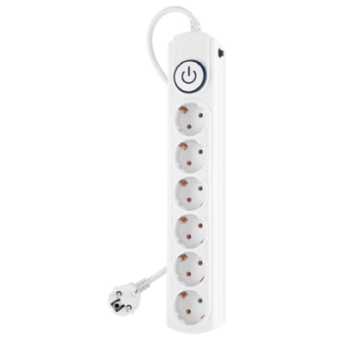 Сетевой фильтр Ippon BK-6-EU-3-10-W, 3м, белый