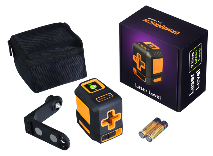 Лазерный уровень Ermenrich BASE LT30, оранжевый