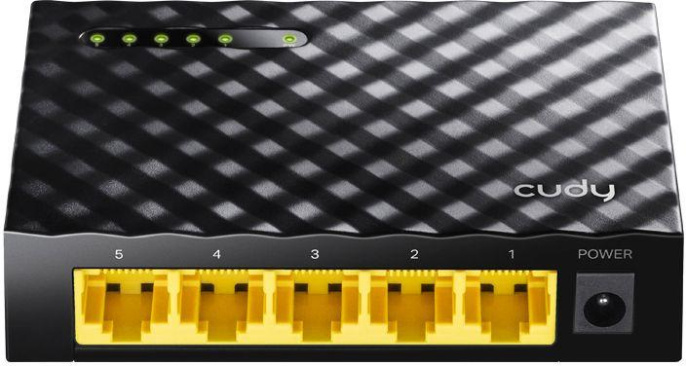 Коммутатор Cudy GS105D V7, 5-Port Gigabit Desktop Switch, Настольный коммутатор с 5 гигабитными портами