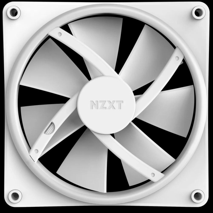 Кулер для корпуса ПК/ Case Cooler NZXT F140 RGB Duo 140x140x25mm, 4-pin PWM, RGB, 84.75CFM, 36dBA, 1800RPM, White RF-D14SF-W1