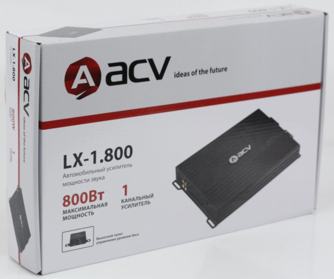 Усилитель автомобильный ACV LX-1.800, черный [26658]