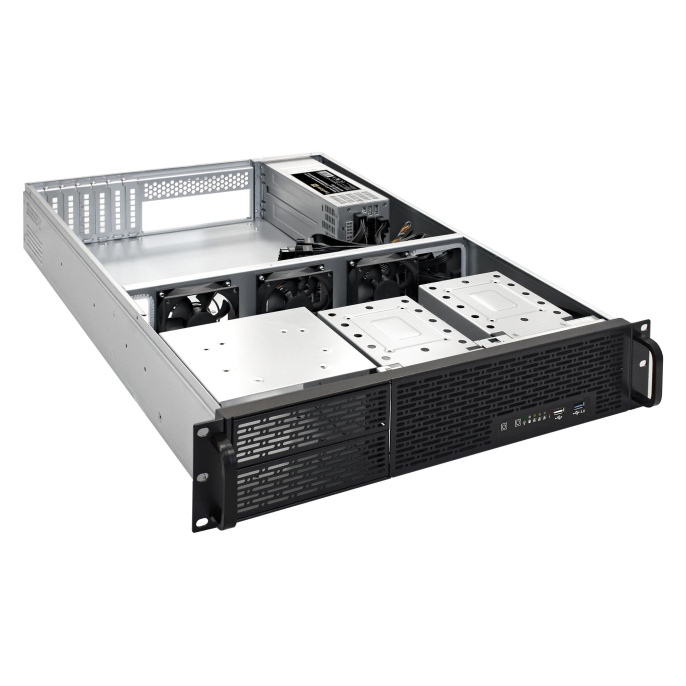 Серверная платформа ExeGate Pro 2U650-06/2U2098L <RM 19", высота 2U, глубина 650, Redundant БП 2x550W, USB+USB3.0> EX293877RUS
