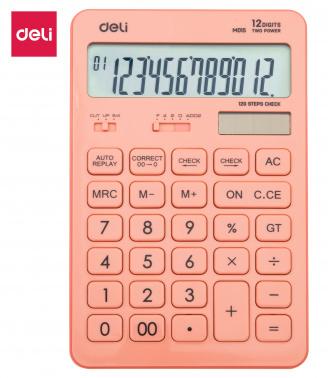 Калькулятор DELI Touch, EM01541, 12-разрядный, красный