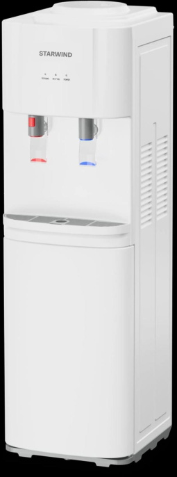 Кулер StarWind SW-1113EW, напольный, электронный, "push" - кран, белый