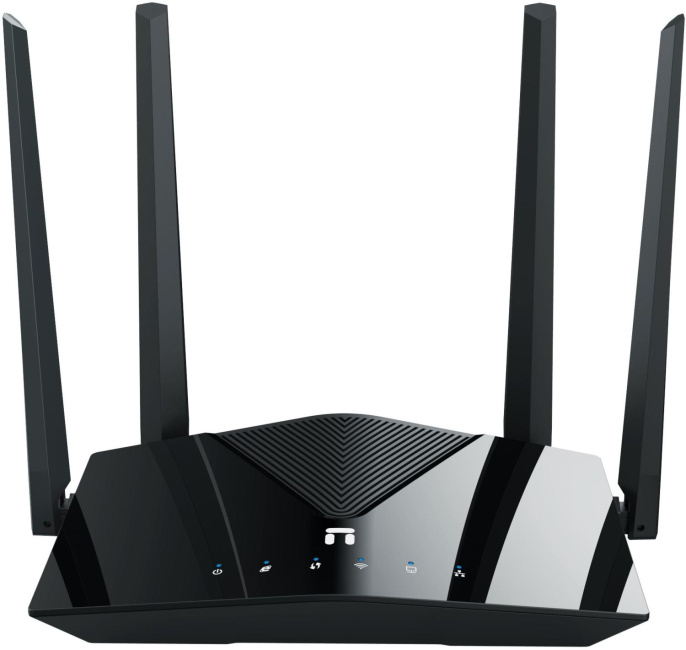 Wi-Fi роутер Netis NX10,  Wi-Fi 6,  AX1500,  2.4/5ГГц, 3 LAN,  черный