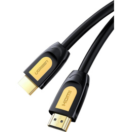 Кабель UGREEN HD101 10129 HDMI Male To Male Round Cable. Длина: 2м. Цвет: черно-желтый