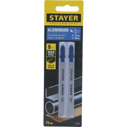 Полотна по мягкому металлу 2 шт; 75х3 мм; HSS; Т-хвост.; Т127D для электролобзика Stayer 159952-3_z02