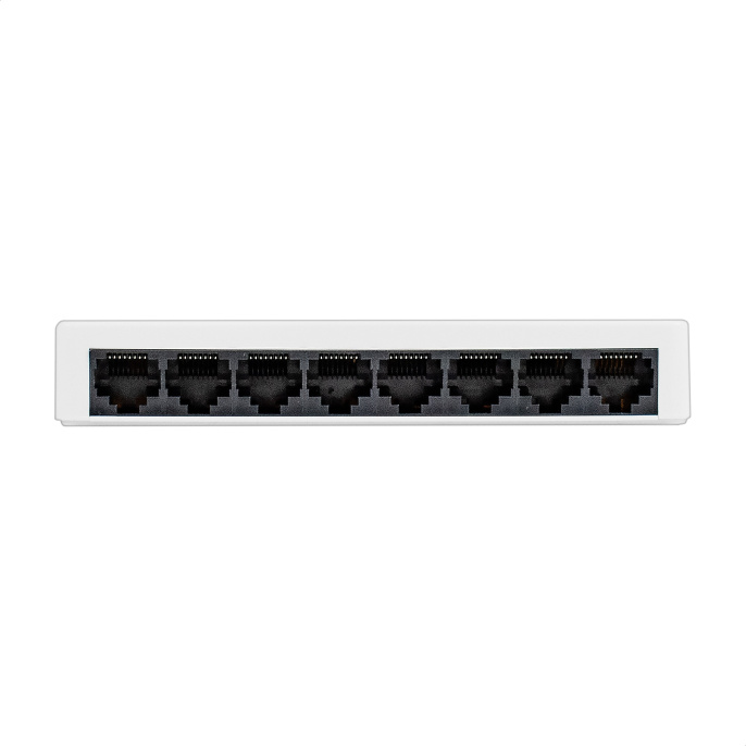 Коммутатор неуправляемый ExeGate EDES-1008C (8-портовый UTP 10/100Mbps, с функцией энергосбережения (Green Ethernet Technology), настольный/настенный) EX298686RUS